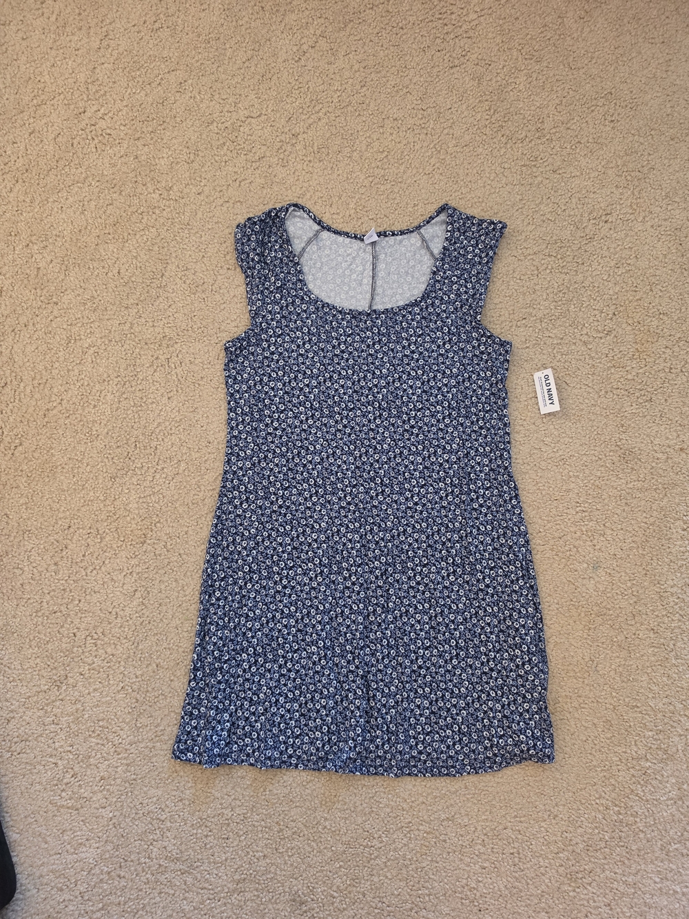 Old Navy Womens' Navy Floral Sleeveless Dress